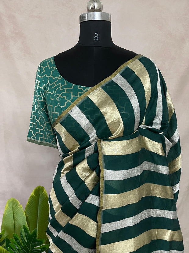 Pure Organza silk saree with designer blouse