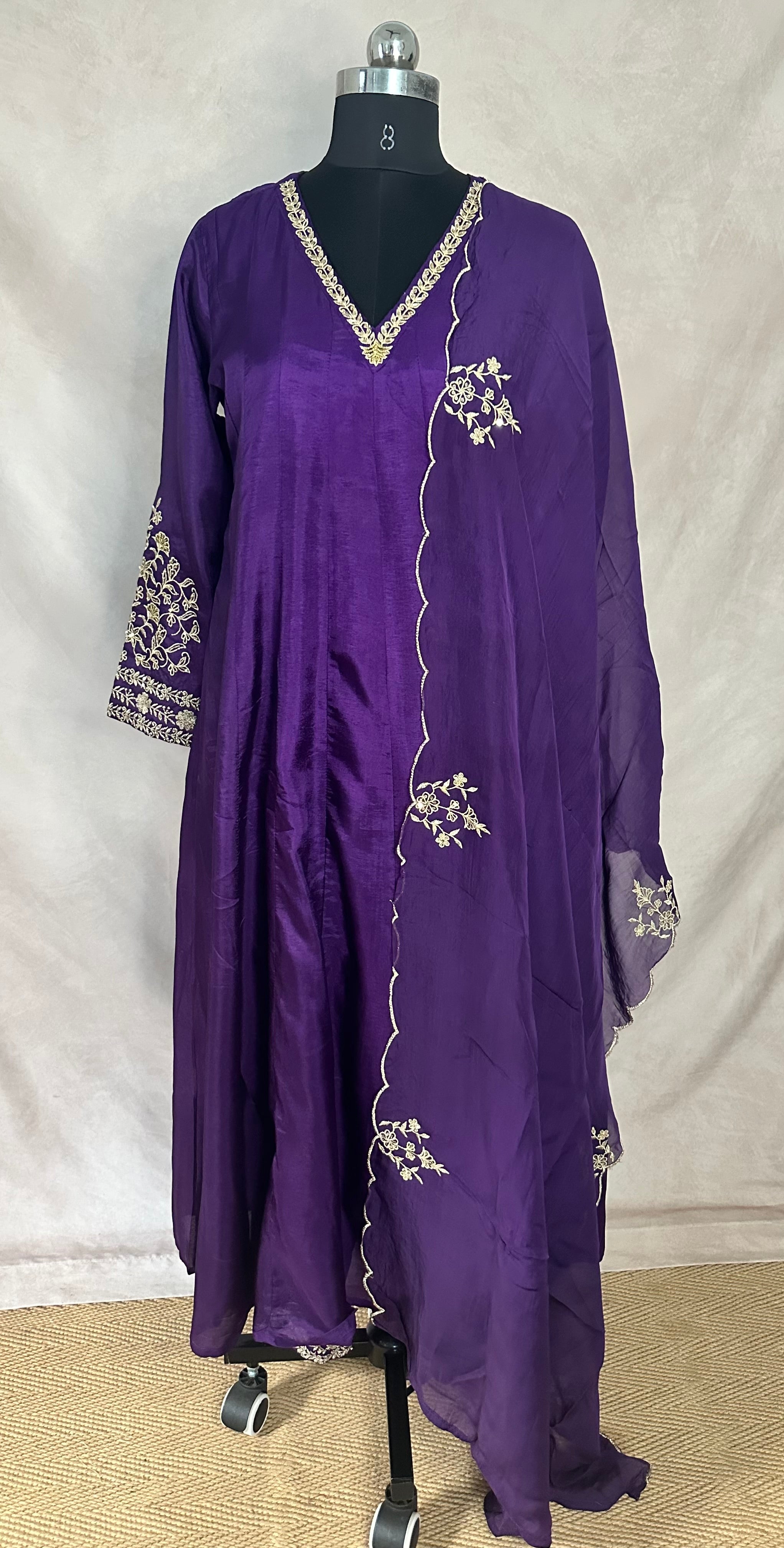 Anarkali with bottom and dupatta