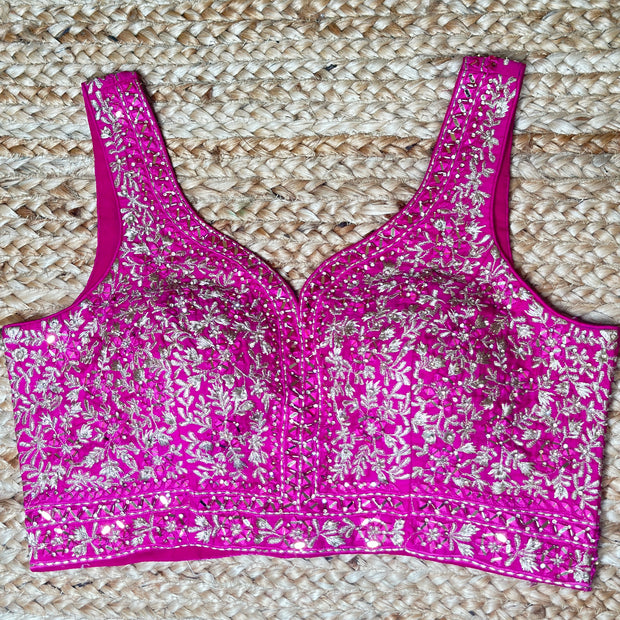 Pink designer blouse