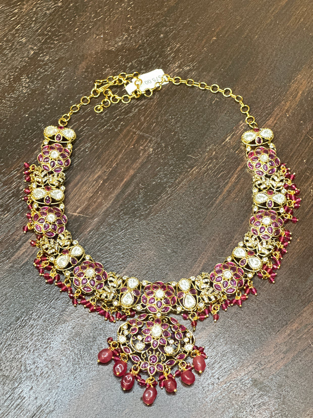 Necklace with earring