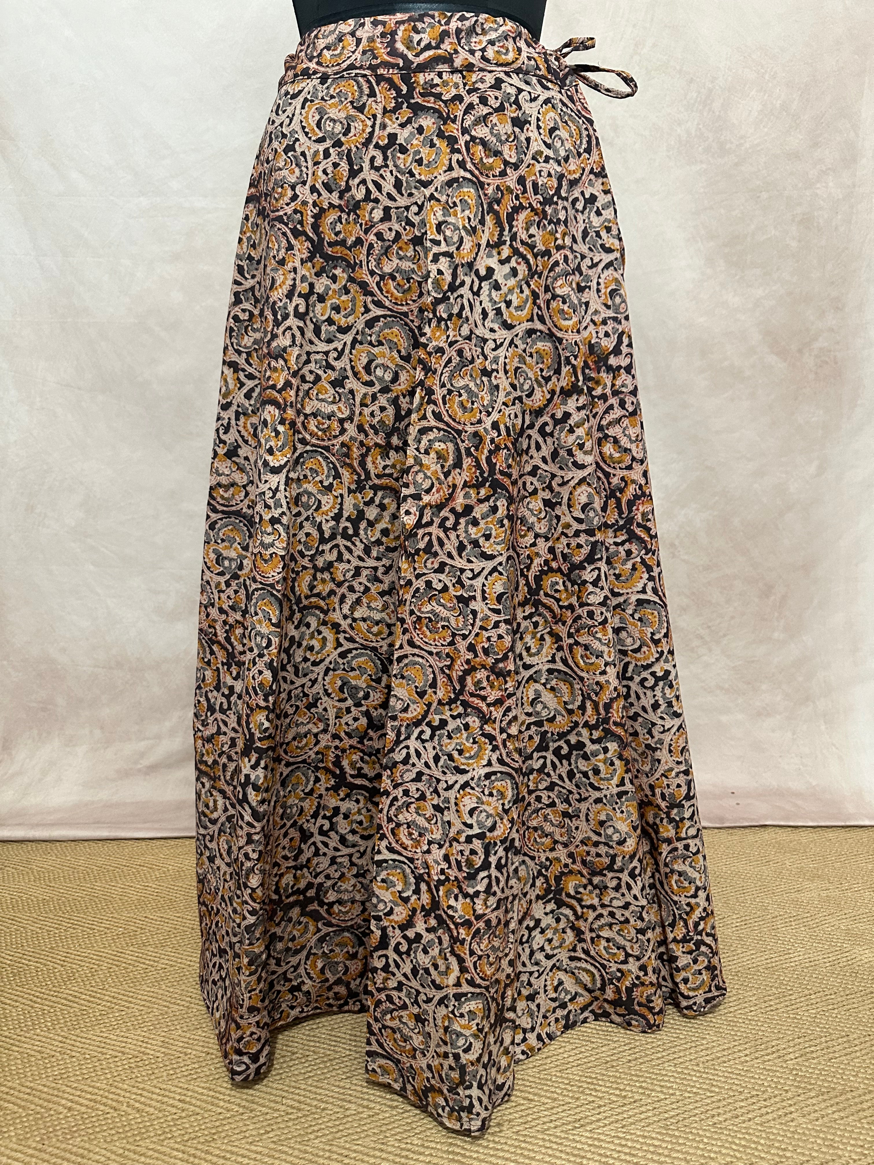 Kalamkari skirt - fits up to 36inch waist