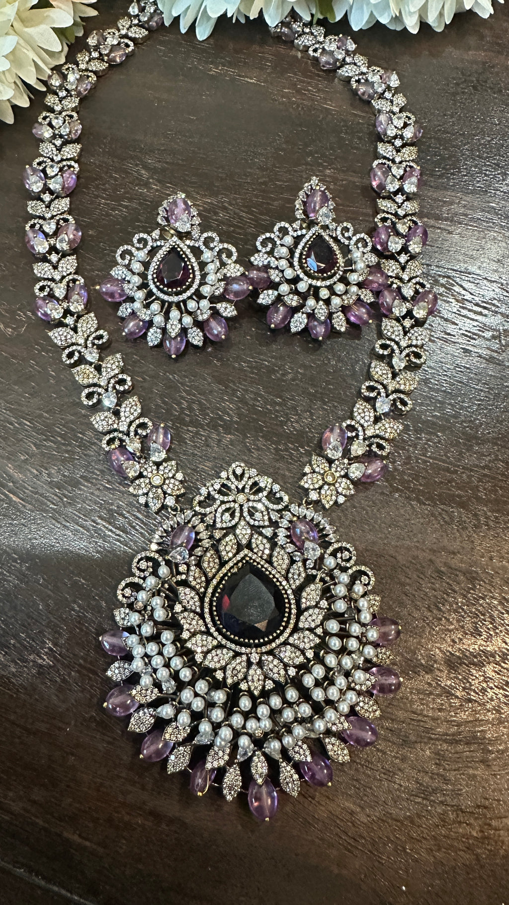 Necklace with earring