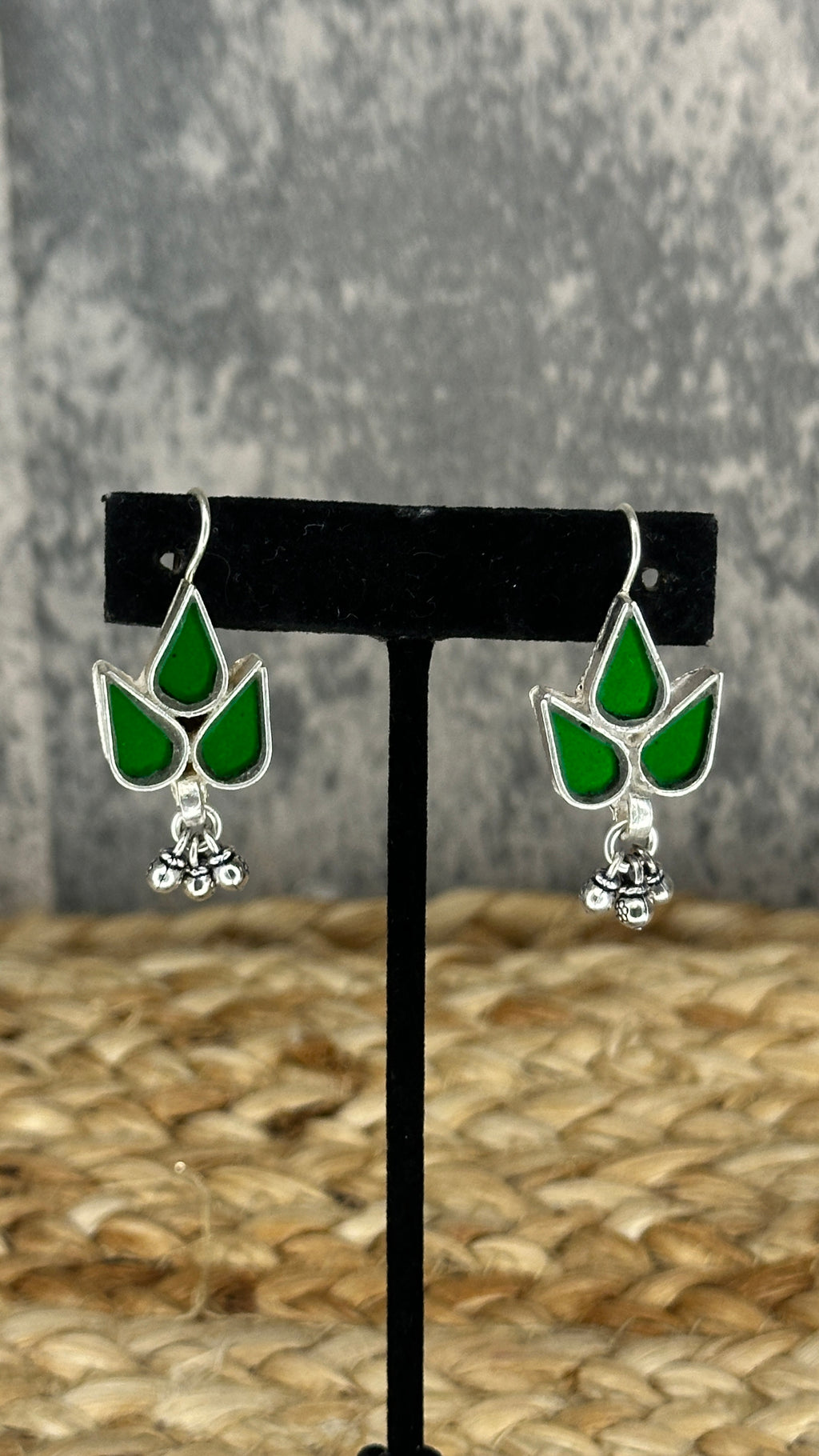 Indian glass choker with earring