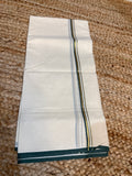 Dhothi with green and gold border