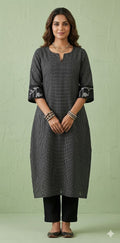 Handloom jamdani cotton dress