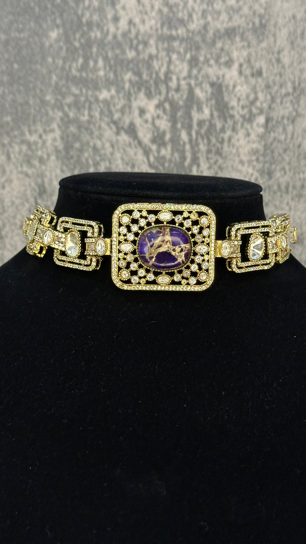 Designer choker with earring
