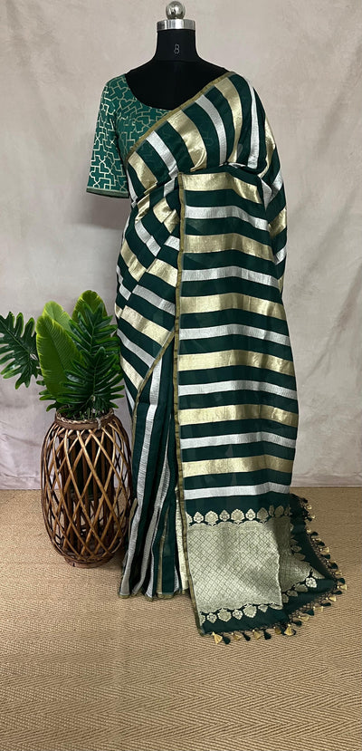 Pure Organza silk saree with designer blouse