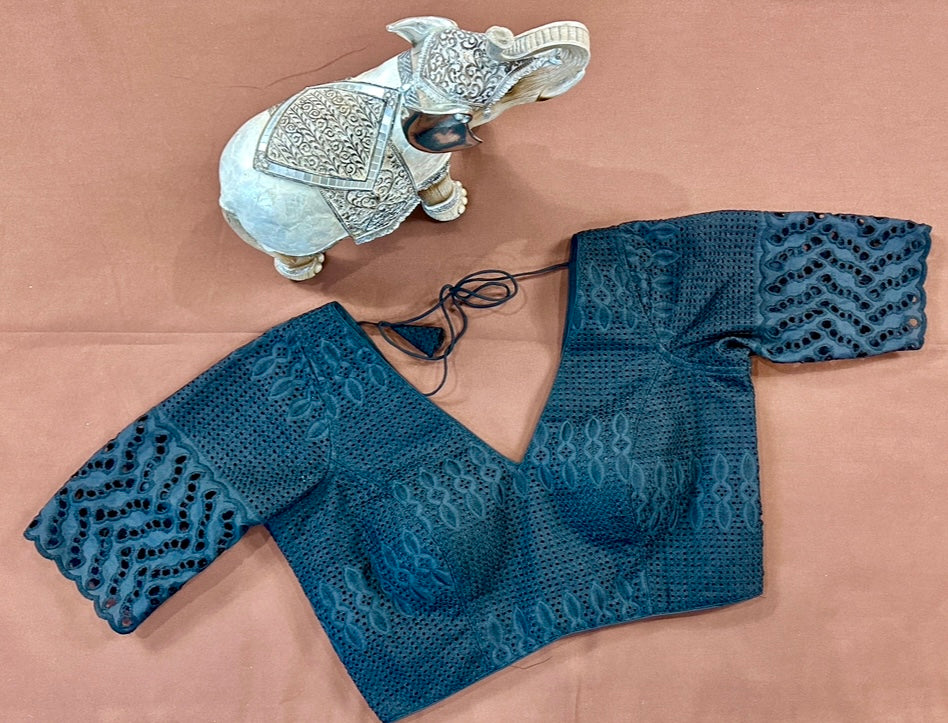 Blue Hakoba blouse