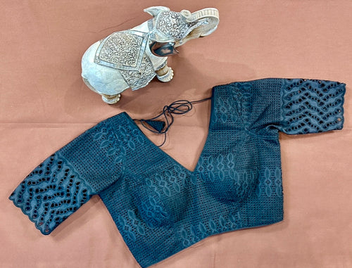 Blue Hakoba blouse