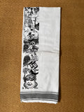 Printed Cotton white dhothi