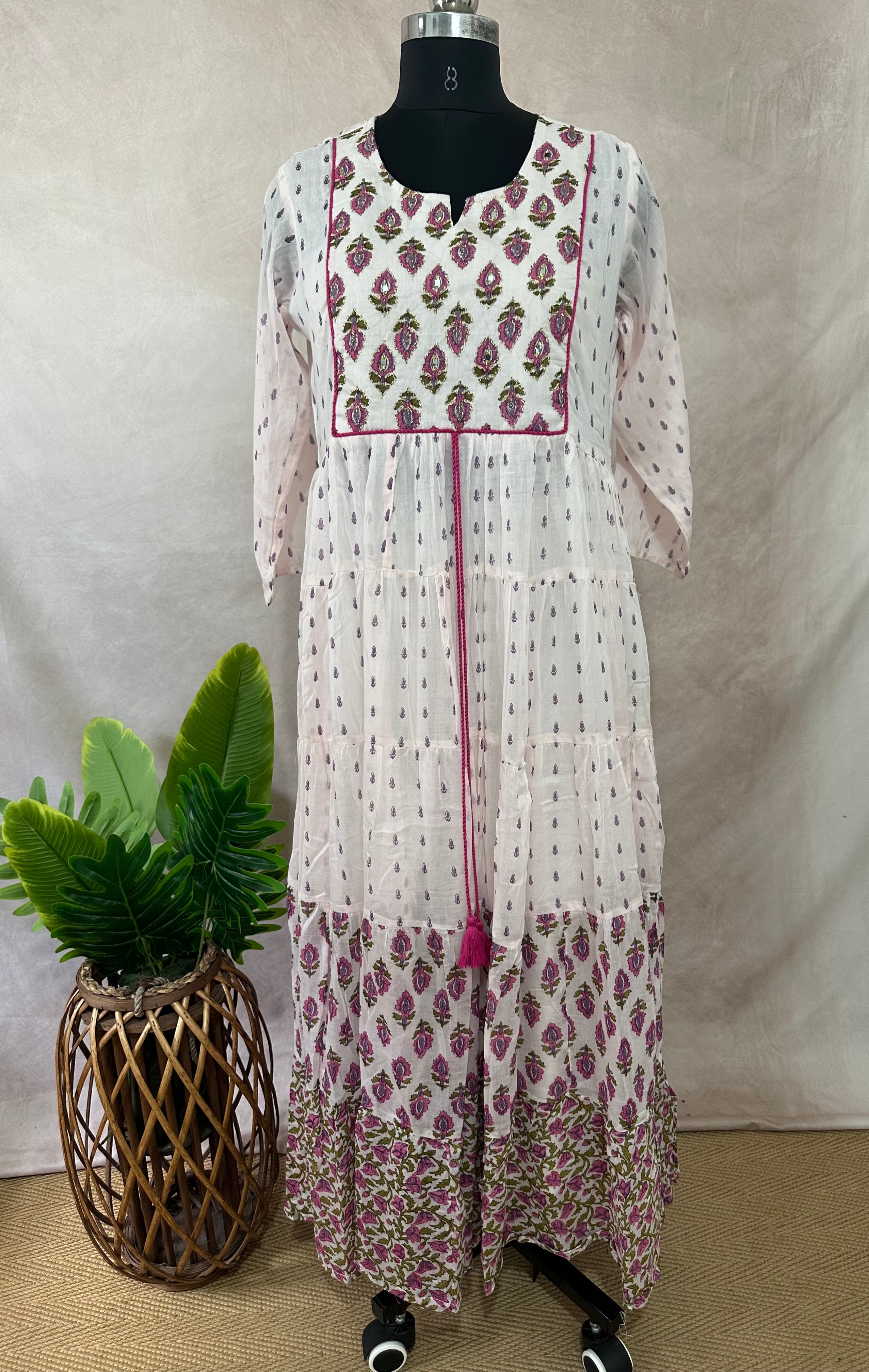 Light pink long dress