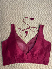 Marron sleeveless blouse