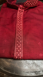 Maroon soft cotton kurta - 38