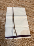 Dhothi with brown and gold border