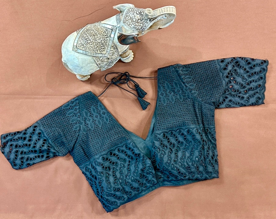 Blue Hakoba blouse