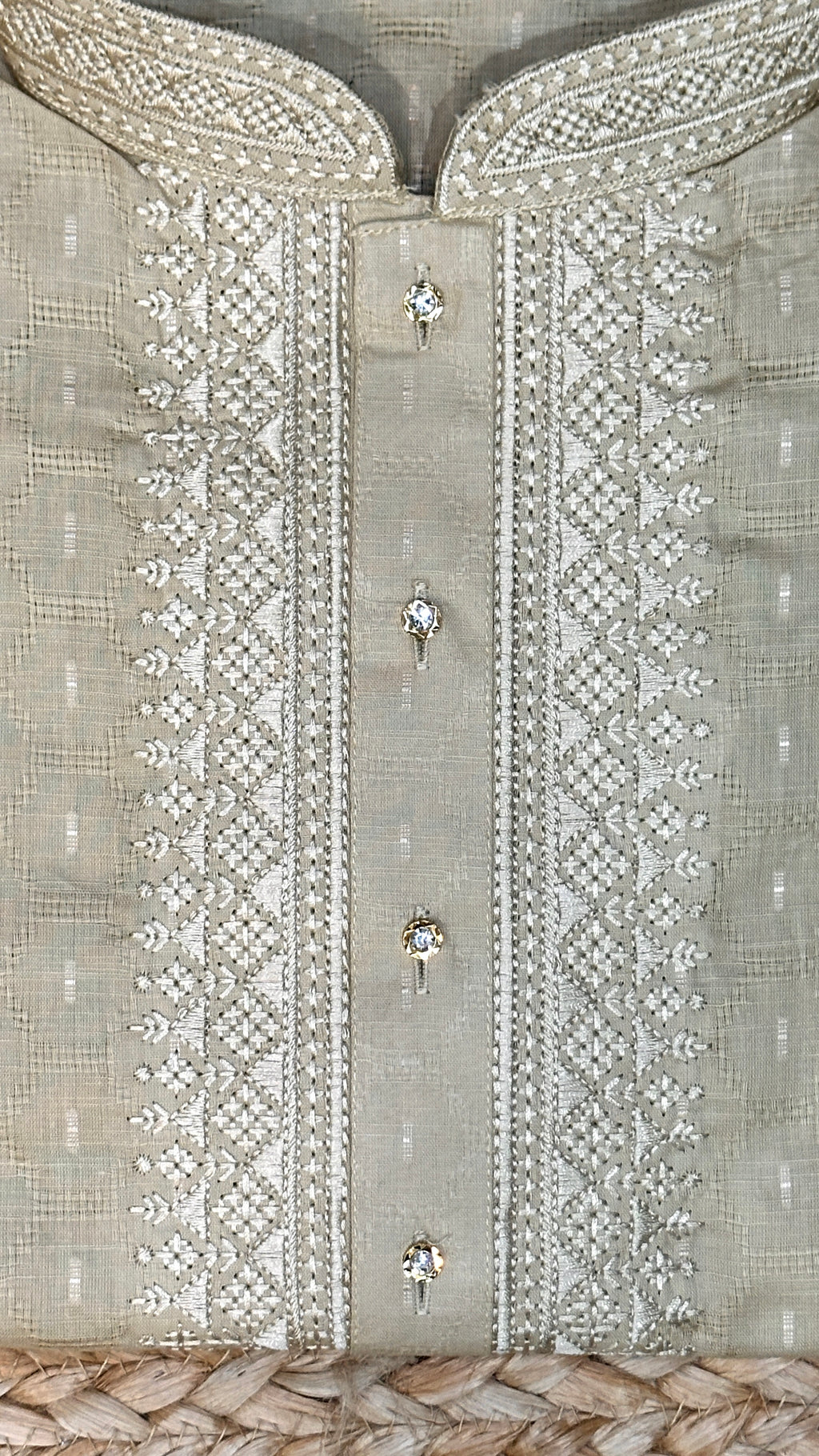 Sandalwood color soft cotton silk fabric kurta - 40