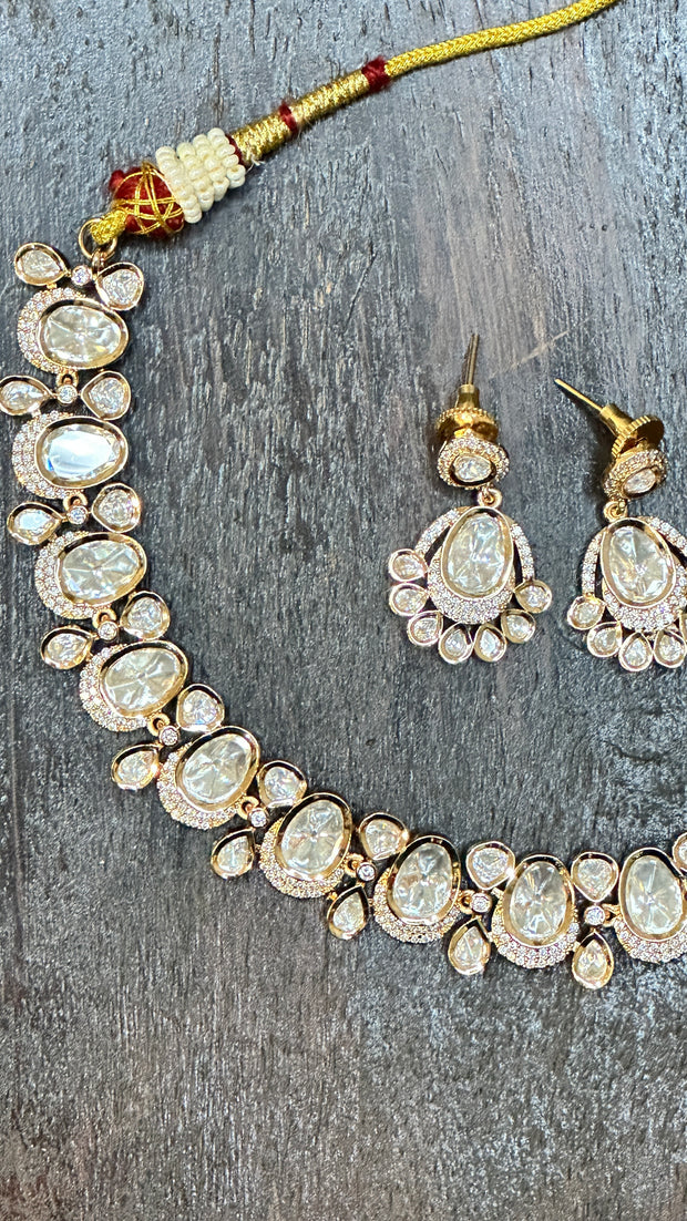 Necklace with earring