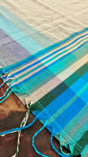 Grey cotton saree, with bp