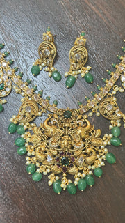 Antique finish Nakshi Neckalce with earring