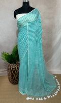 Mul cotton check saree