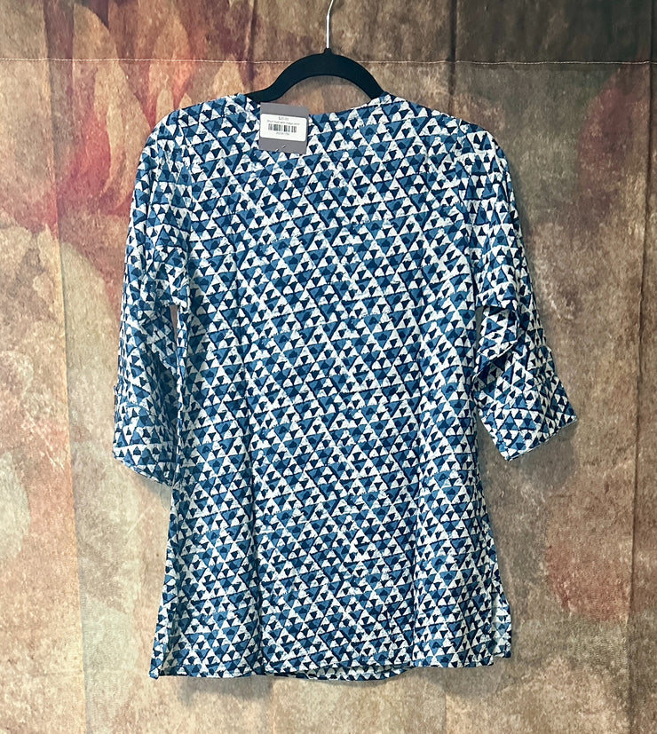 Short kurti with Indigo print
