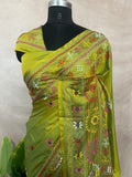 Bangalore silk saree with lambani work, No BP