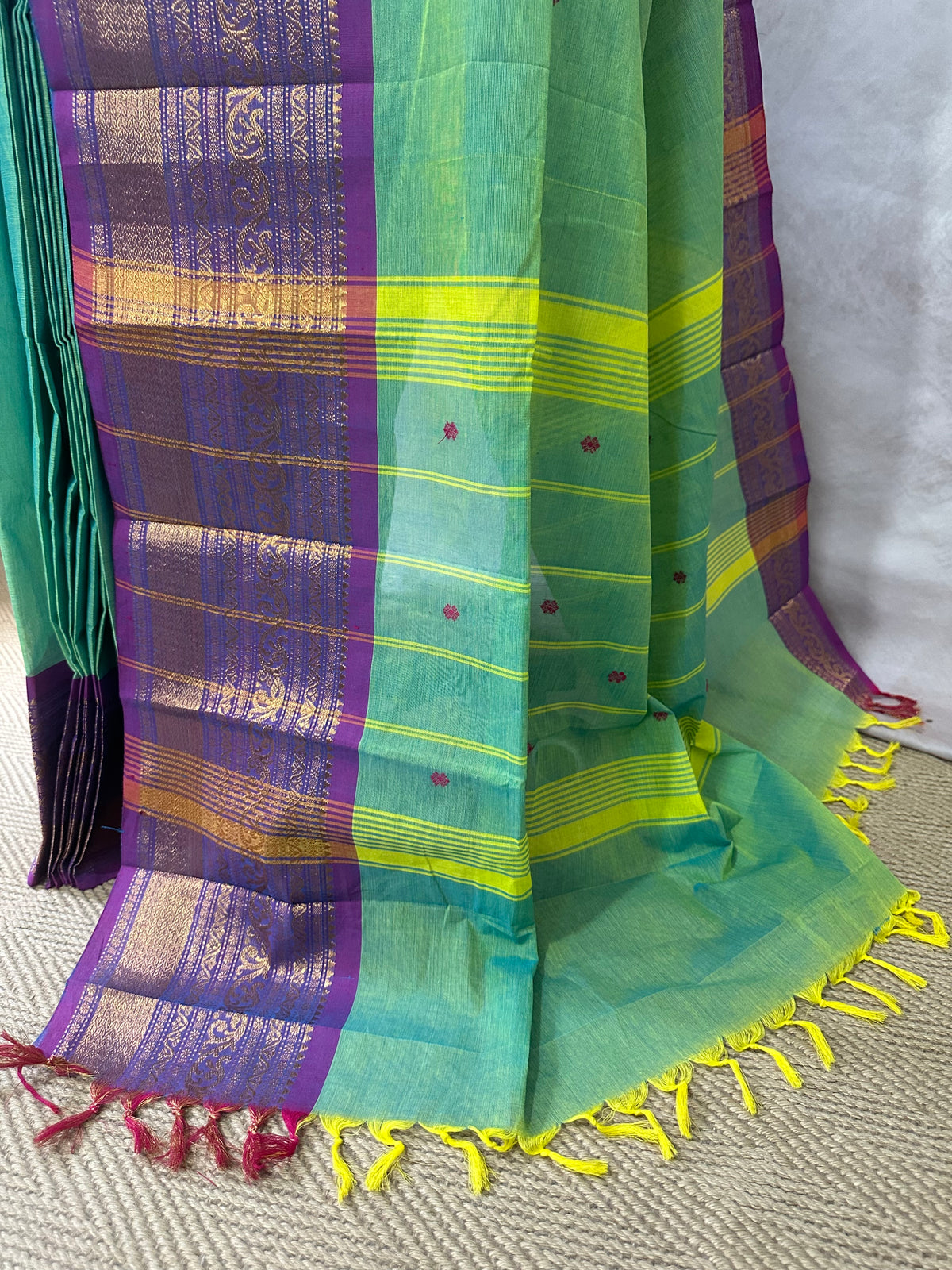 Kanchivaram cotton handloom saree , no BP