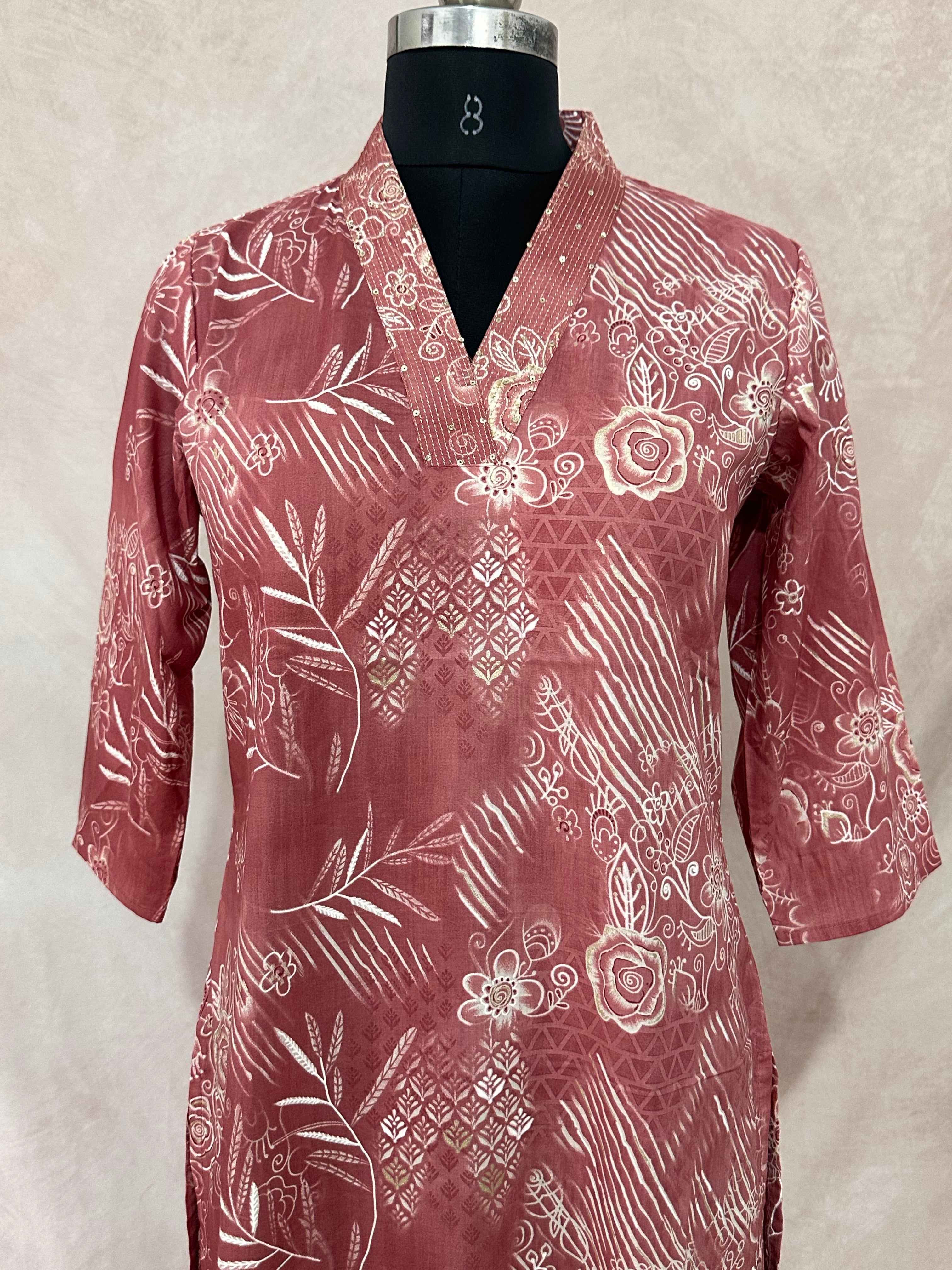 Printed cotton kurti