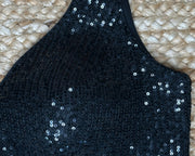 Black sequins blouse
