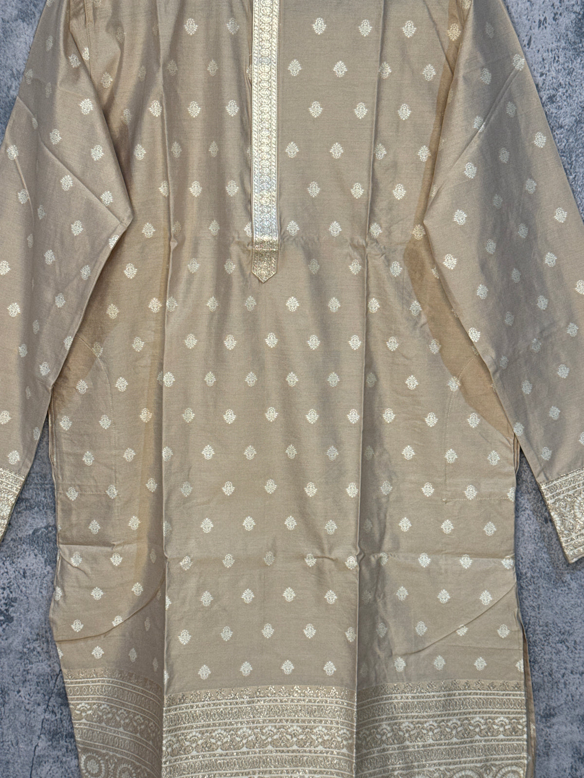 Sandalwood cotton silk kurta