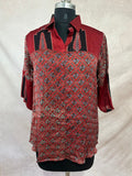 Pure Modal silk shirt with hand block print