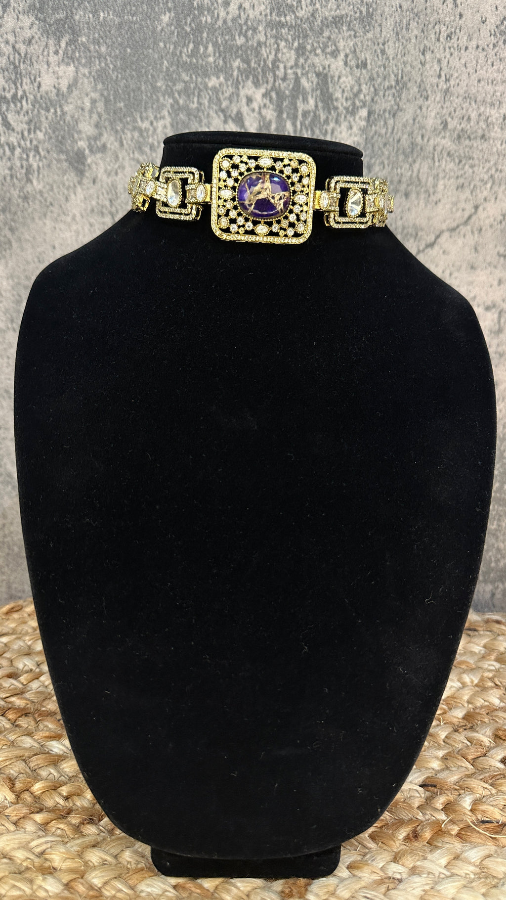 Designer choker with earring