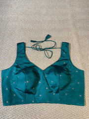 Bottle green blouse