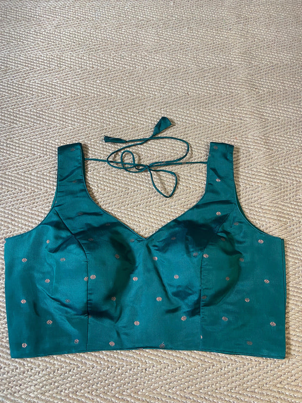 Bottle green blouse