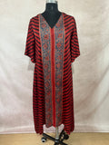Designer Ajrakh modal silk dress