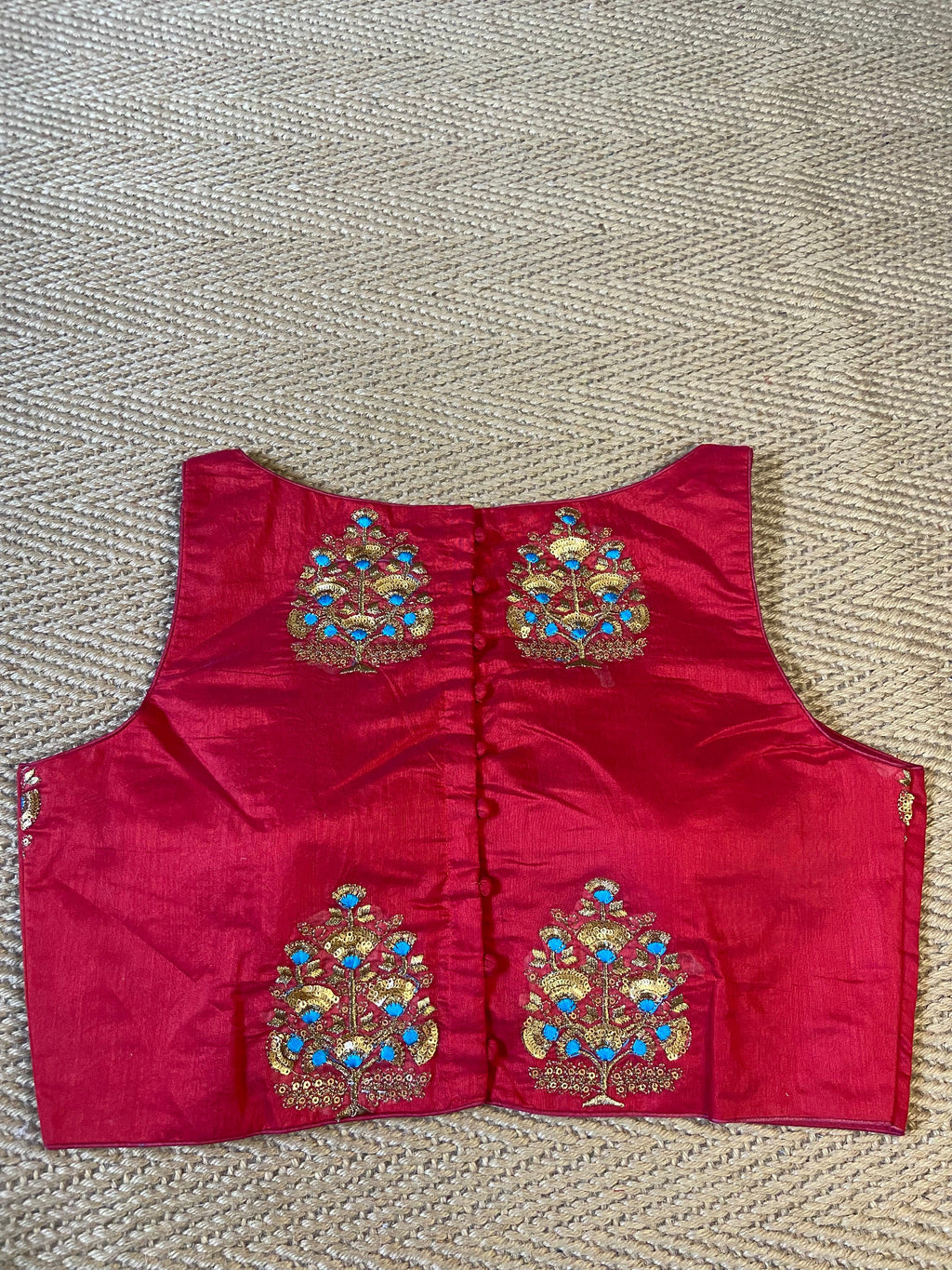 Red blouse
