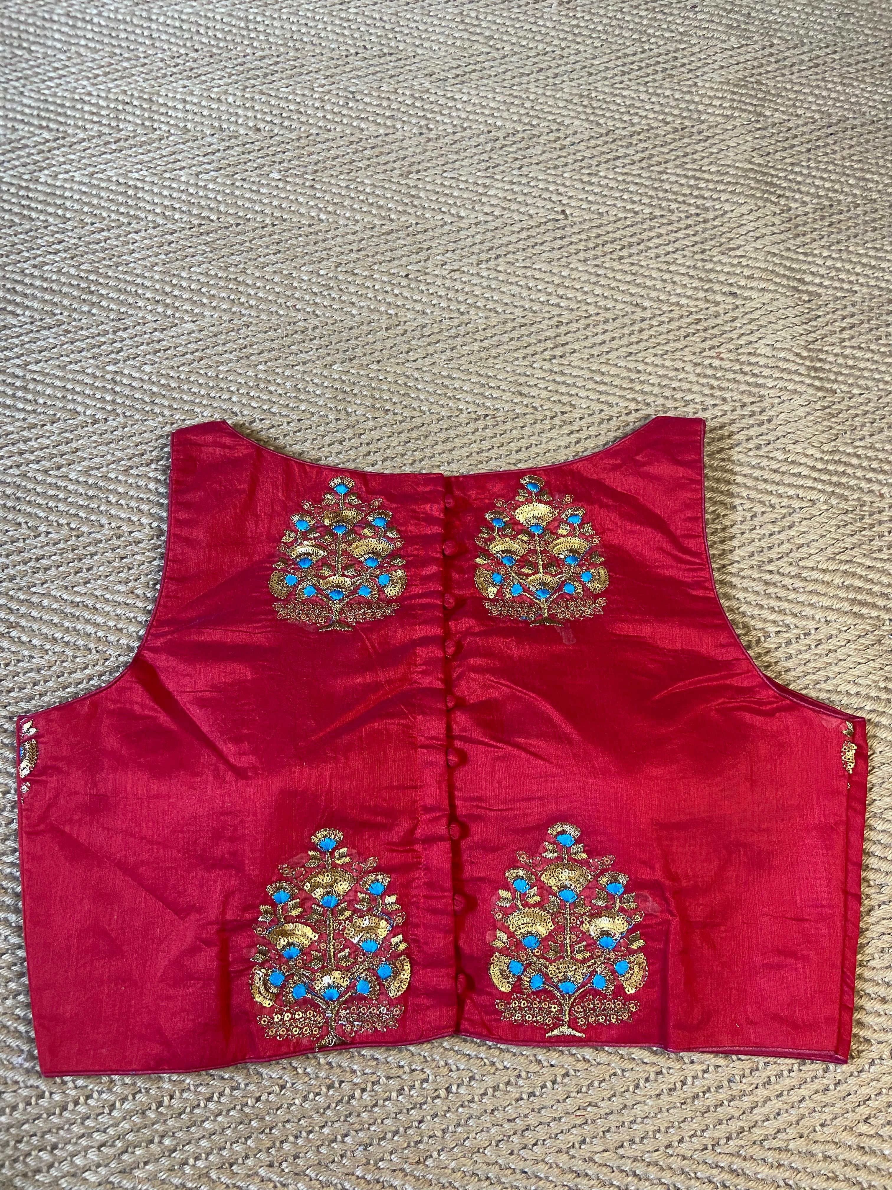 Red blouse