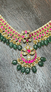 Jadau multi color choker, NO earring