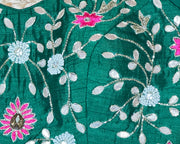 Green sequins designer blouse
