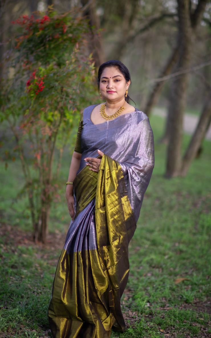 Cotton tissue saree