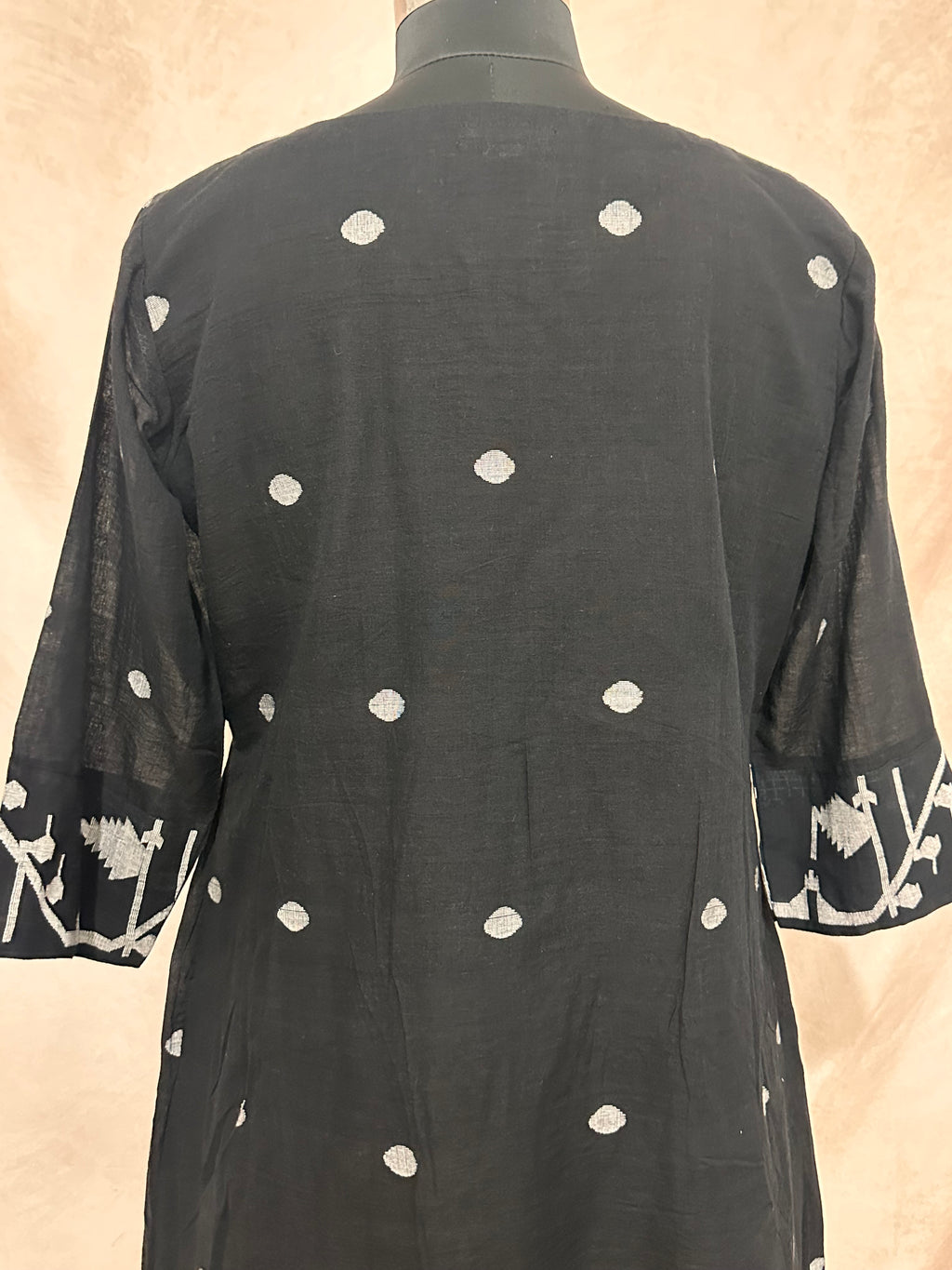 Handloom jamdani cotton dress