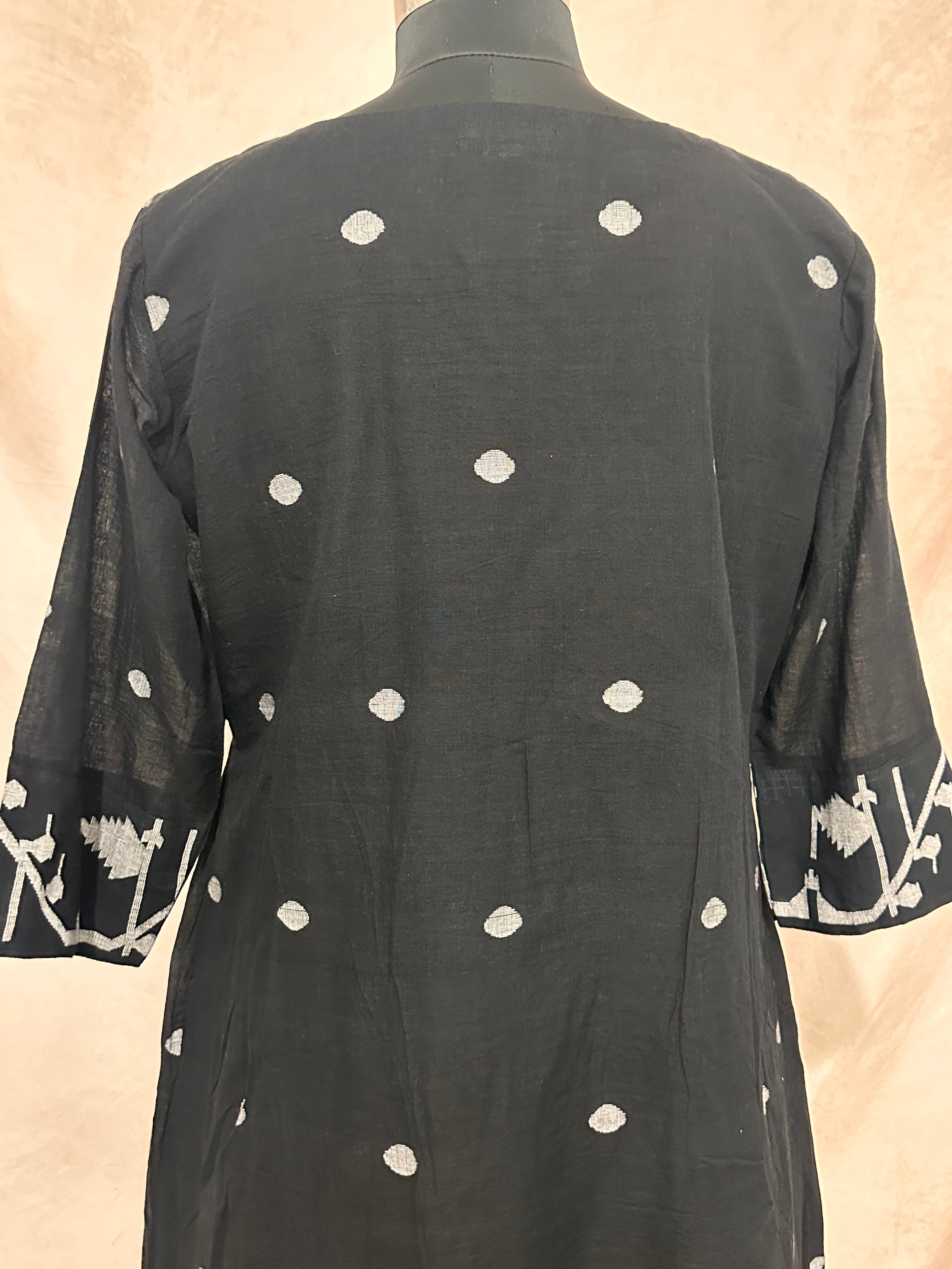 Handloom jamdani cotton dress