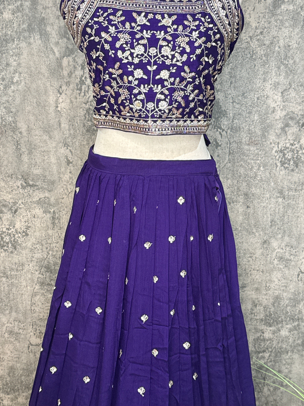 Purple lehanga set