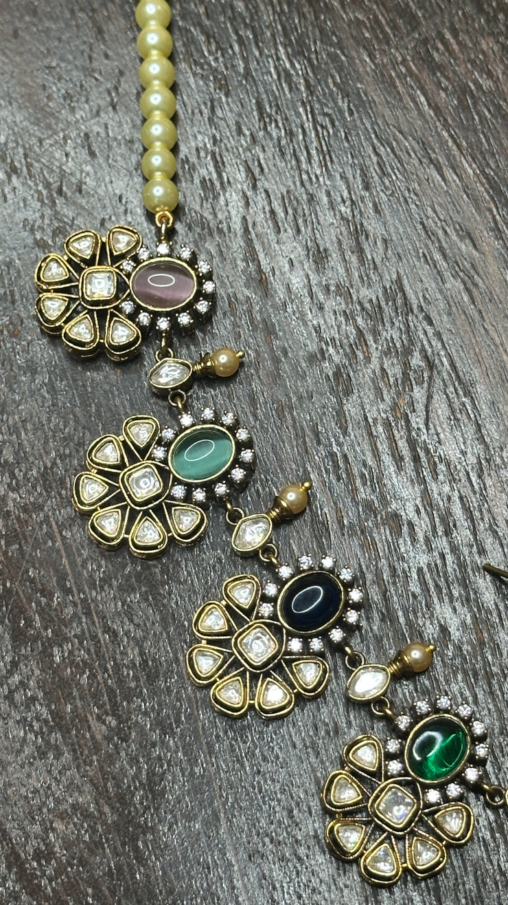 Navarathan Neckalce with earring