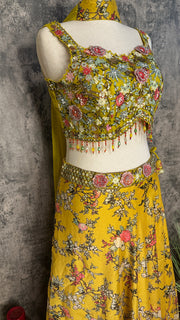 Yellow lehanga