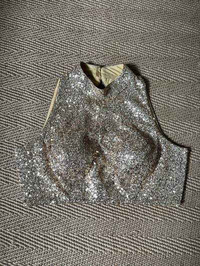 Gold sequins blouse