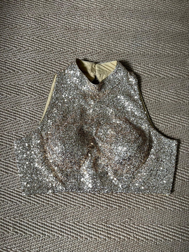 Gold sequins blouse