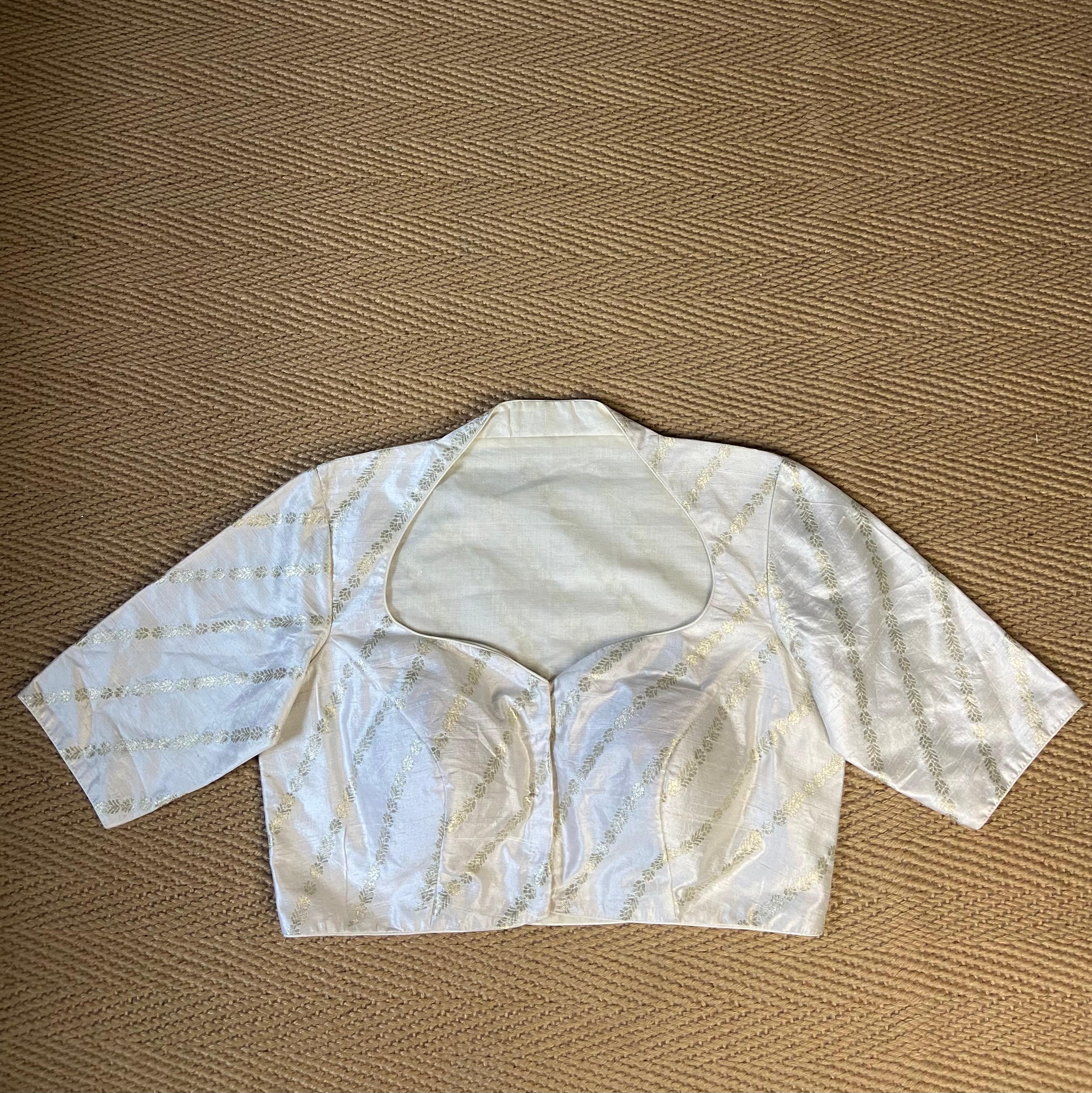 Off white silk blouse
