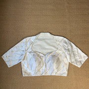 Blue 2 in one masaba style blouse