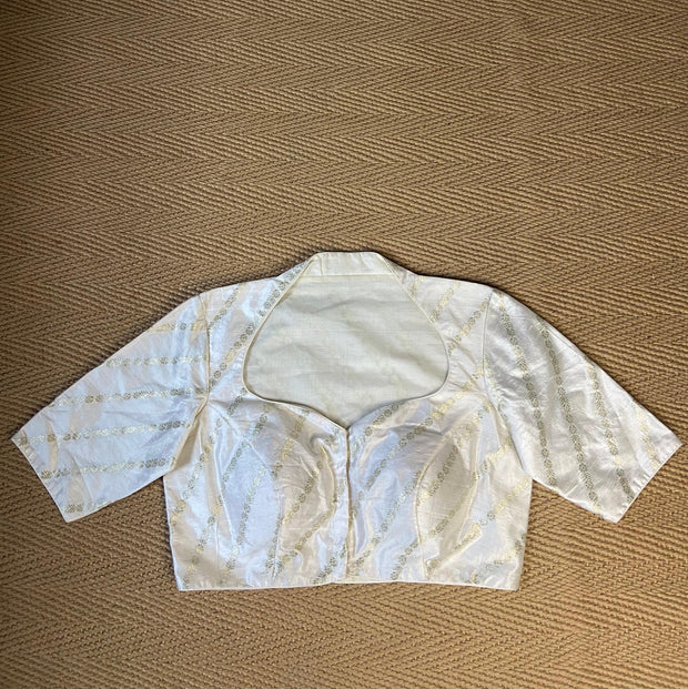 Blue 2 in one masaba style blouse